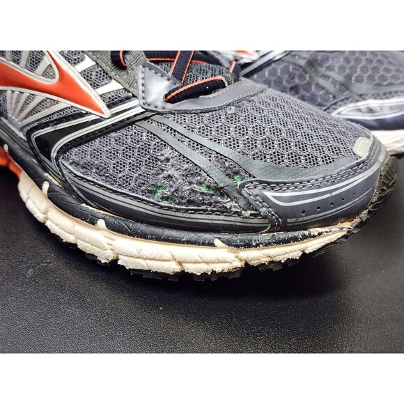 Brooks Adrenaline GTS 14 Gray/Orange Mens Size US 9 1101581D081 Running Shoes - Picture 3 of 12